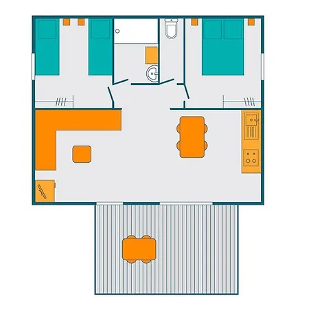 Le Malazeou Wellness Sport 캠프장 옥스레테르메스